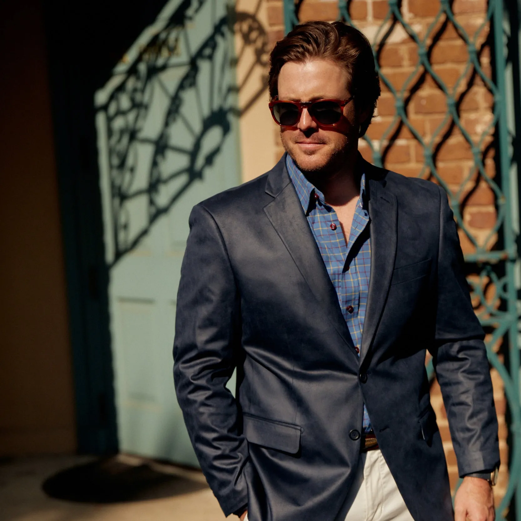 *** FINAL SALE *** Roffe Navy Ultra Suede Sport Coat