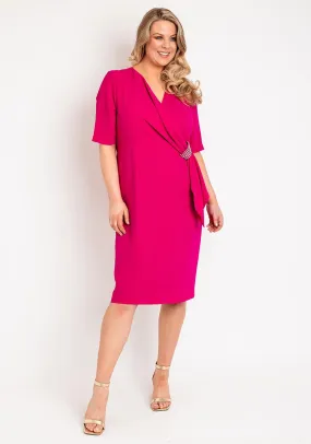 623 - Magenta Dress - Via Veneto