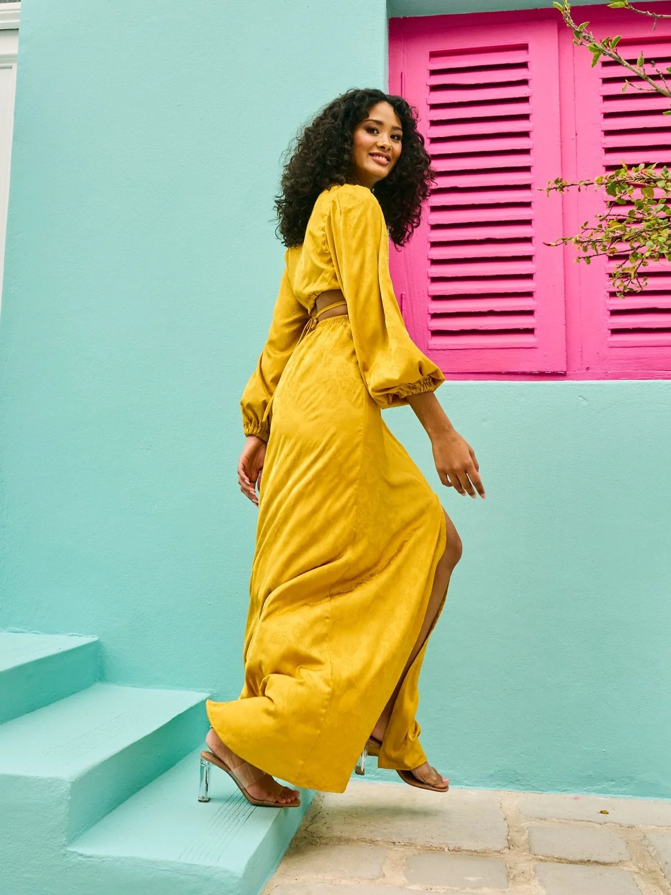 Amal Dress - Zeen Mustard