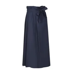 ANDREIS WRAP LONG SKIRT Woman Blu navy