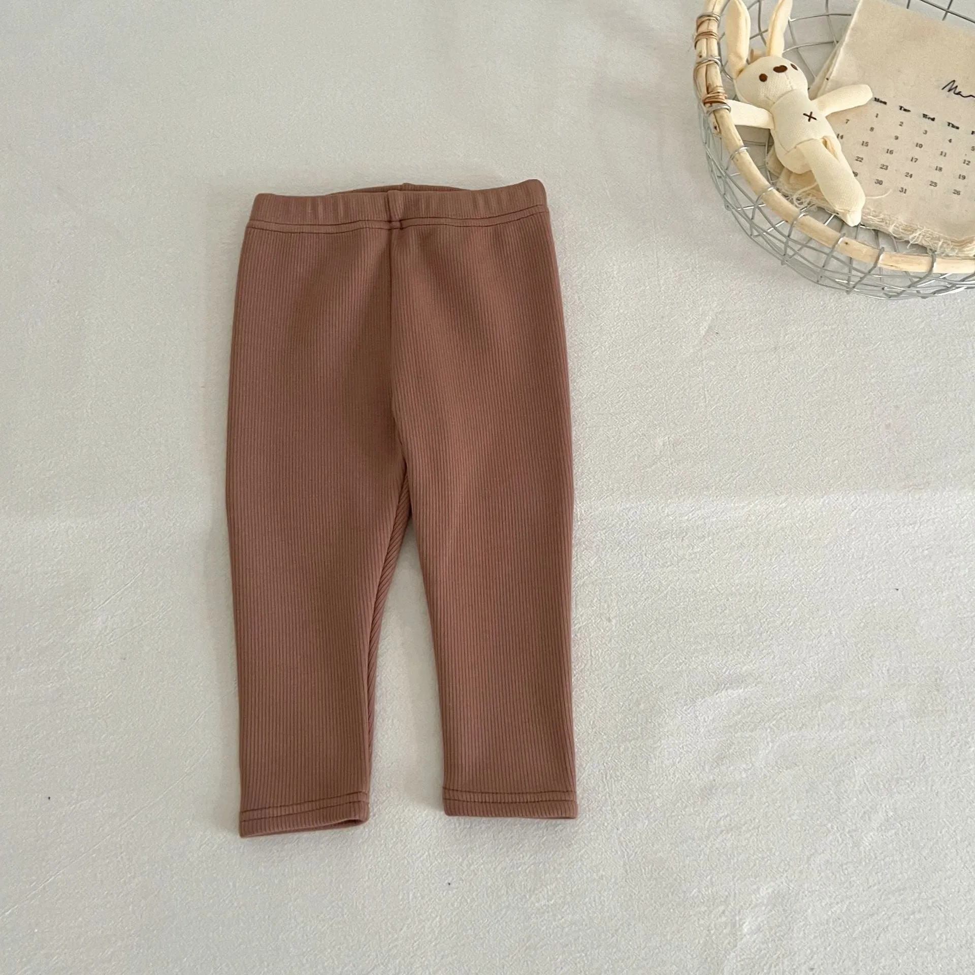 Baby Kid Girls Solid Color Striped Pants Wholesale 231130142