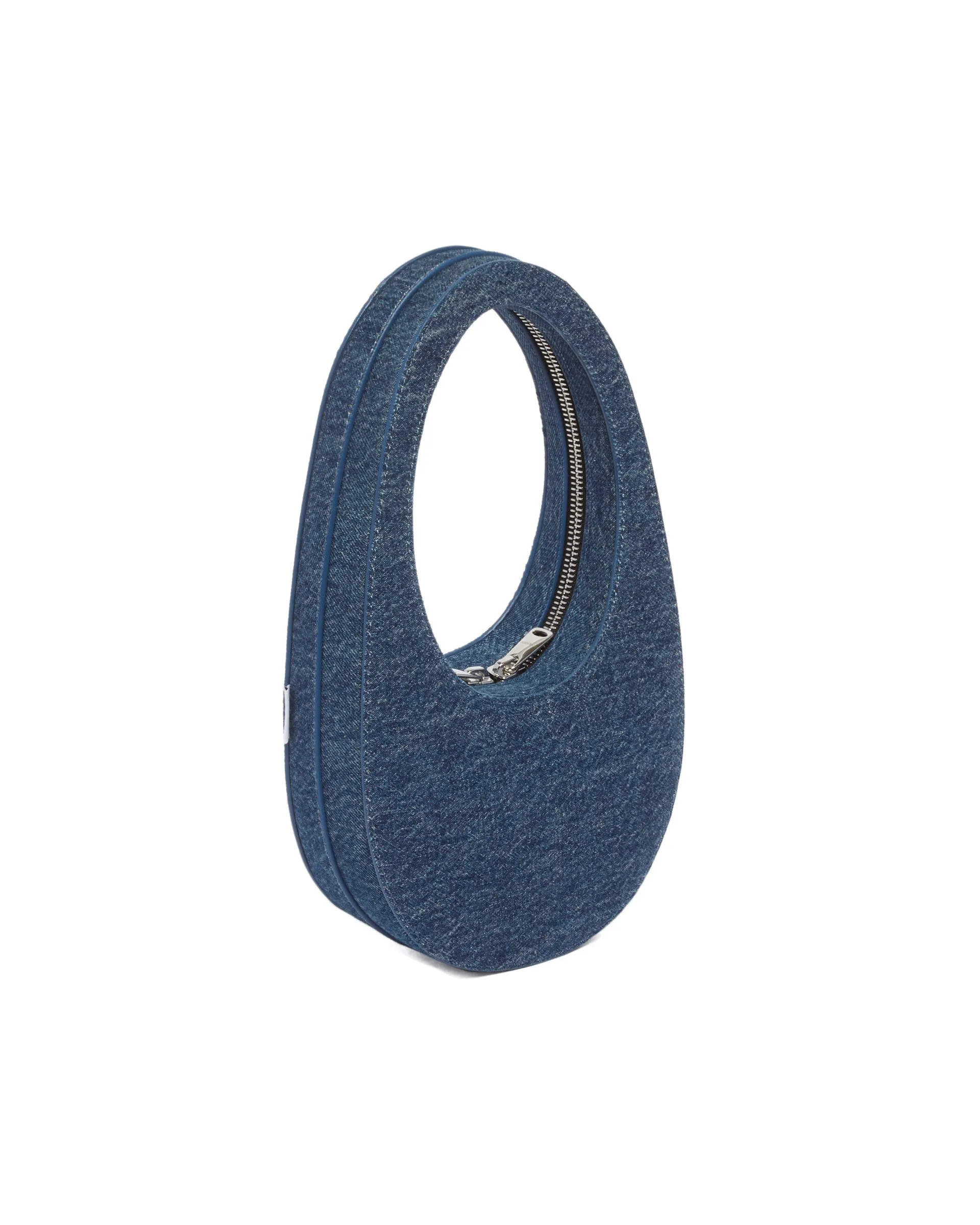 Borsa Mini Swipe In Denim Blu