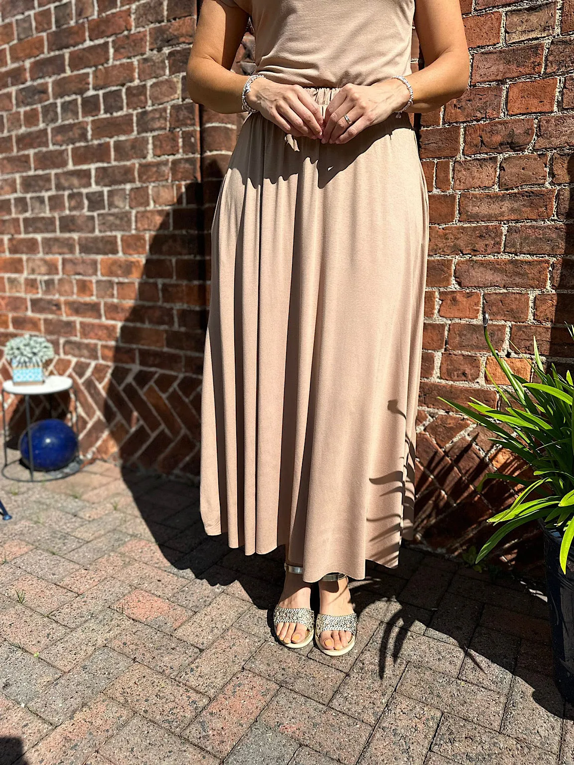 Camel Maxi Skirt Tammy