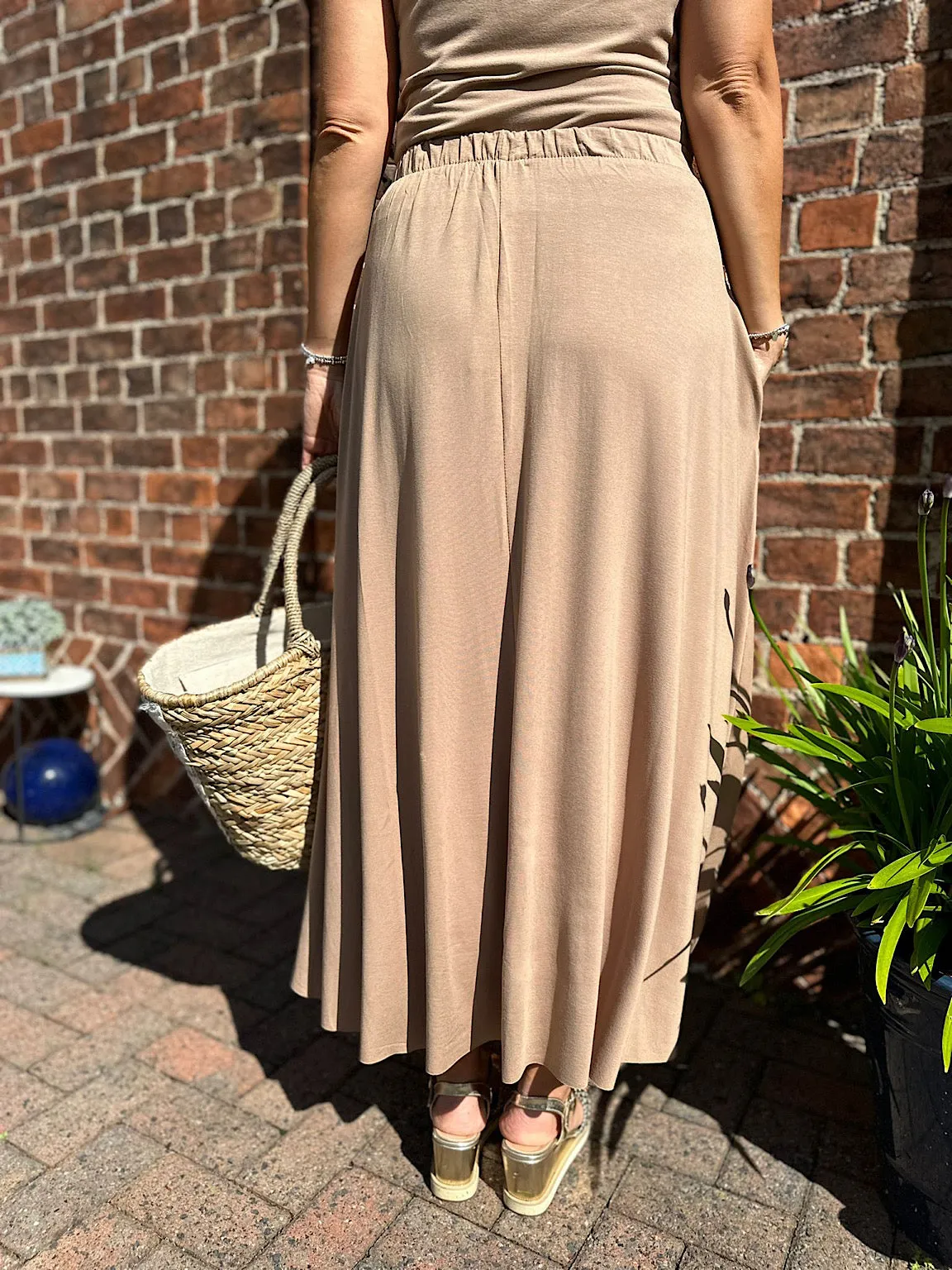 Camel Maxi Skirt Tammy