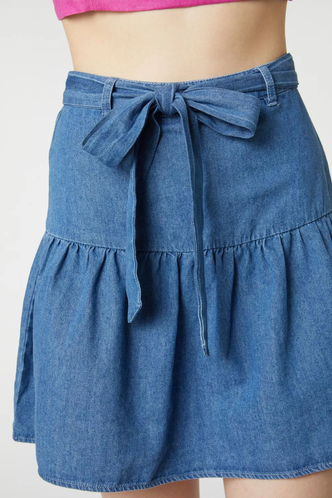 Chambray Flippy Skirt