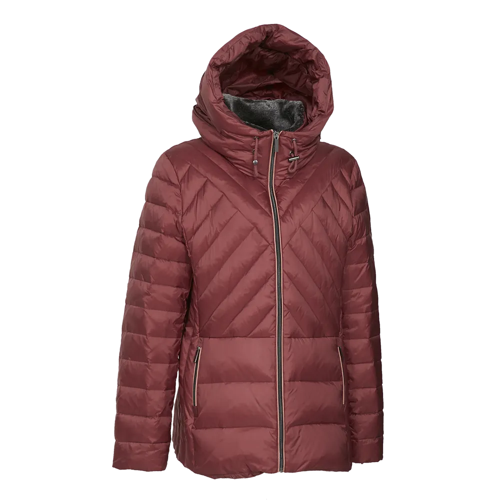 Classic Short Down Jacket with Foldable Hood