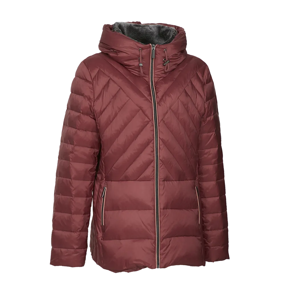 Classic Short Down Jacket with Foldable Hood