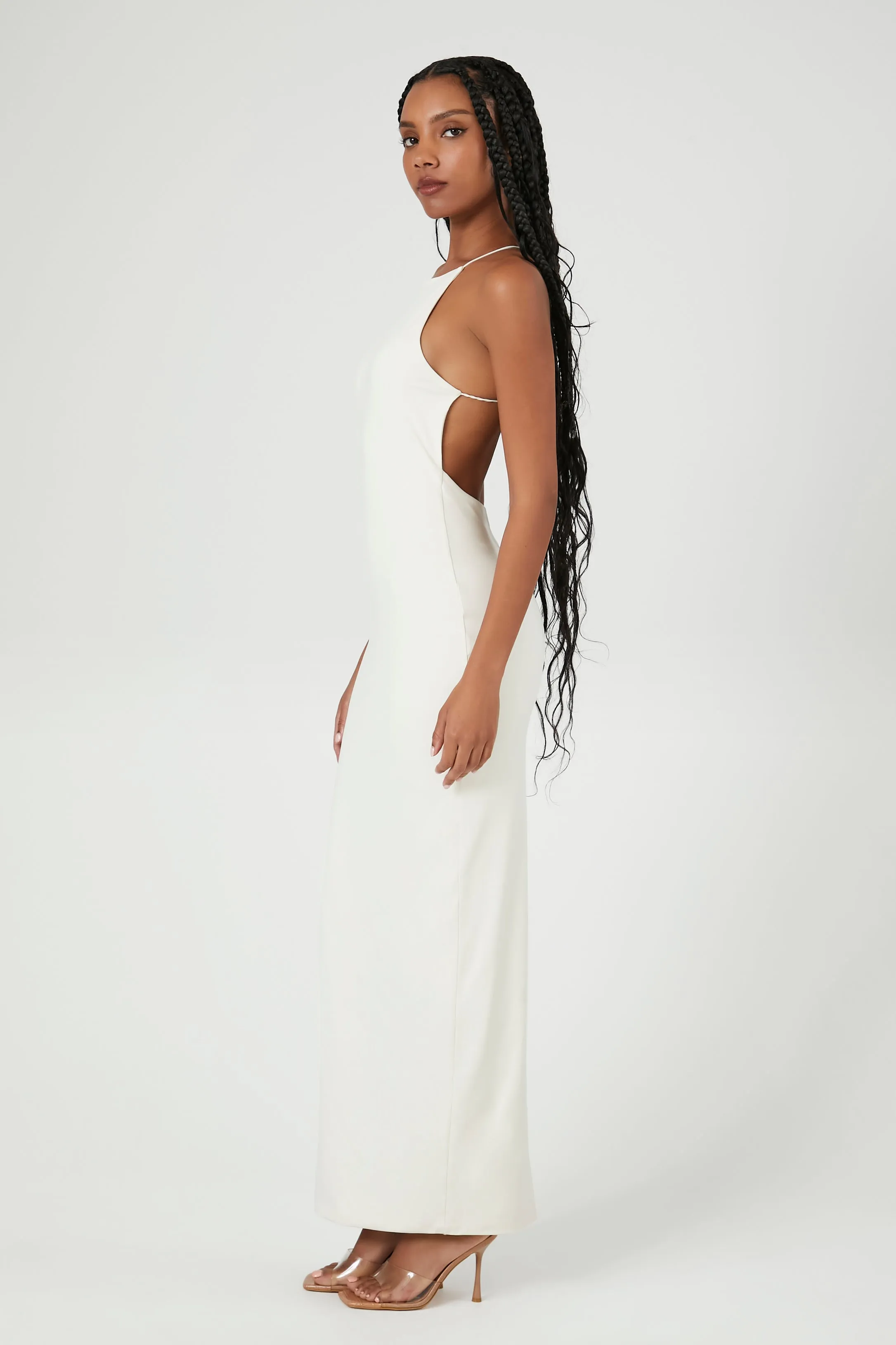 Contour Halter Maxi Dress