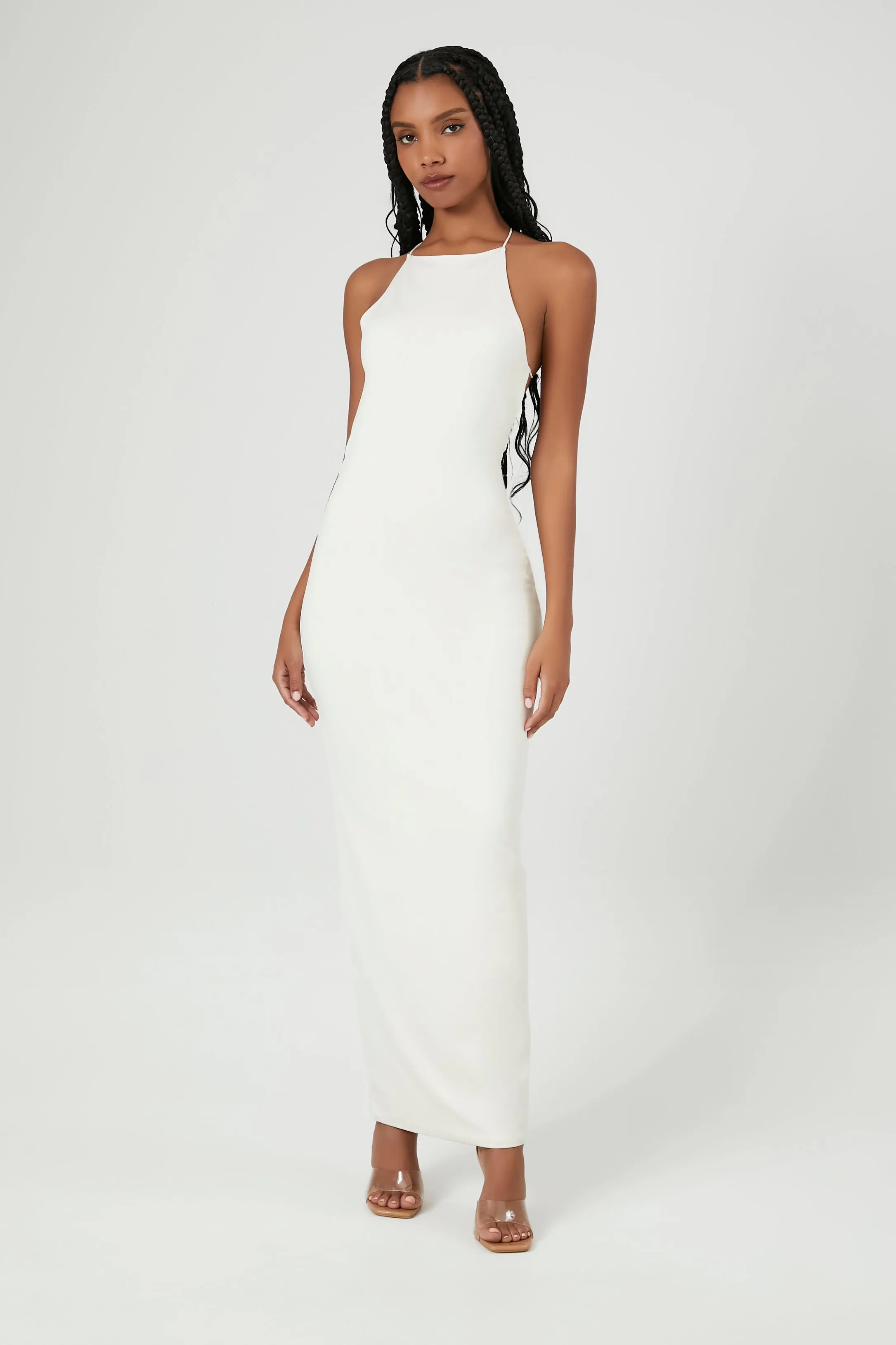 Contour Halter Maxi Dress