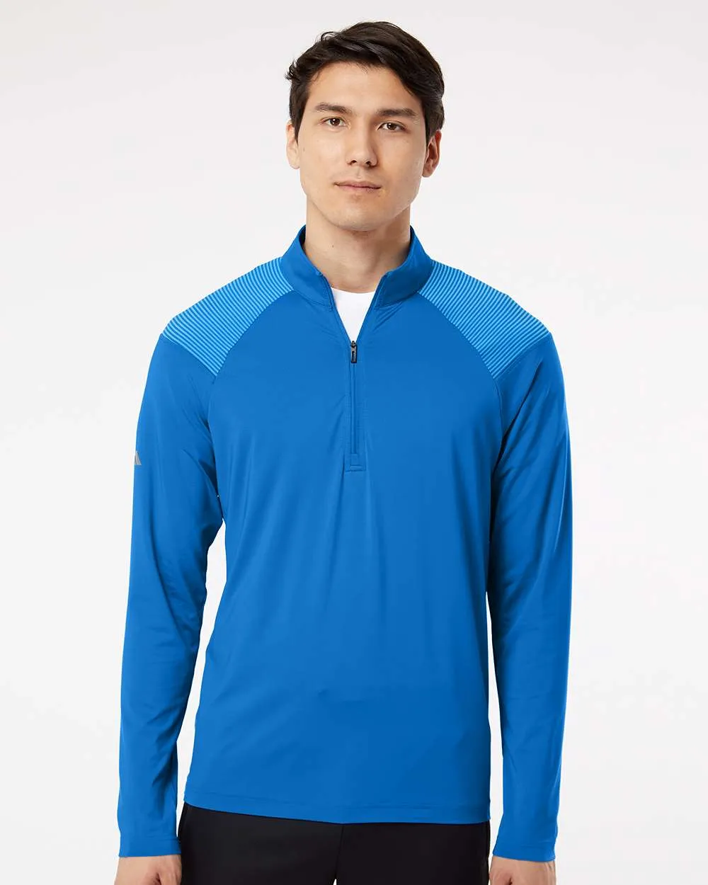 Custom Embroidery - Adidas - Shoulder Stripe Quarter-Zip Pullover - A520