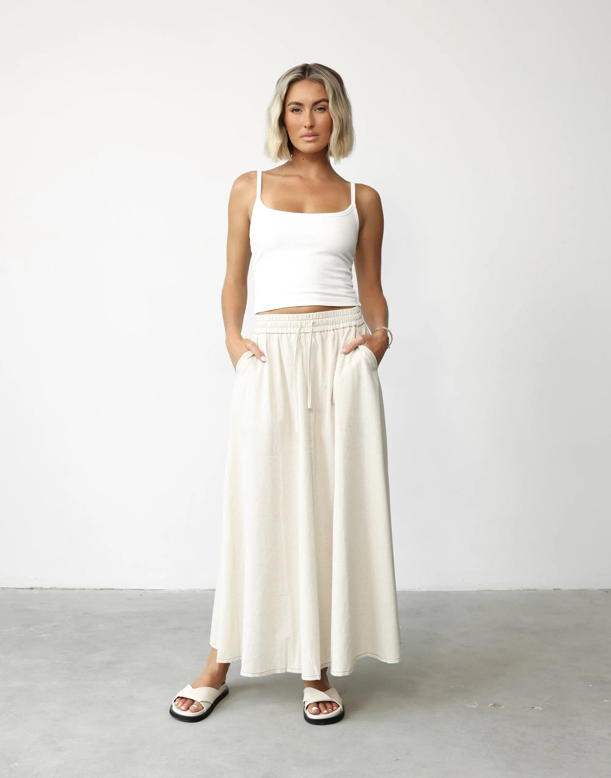 Daylight Maxi Skirt (Beige)