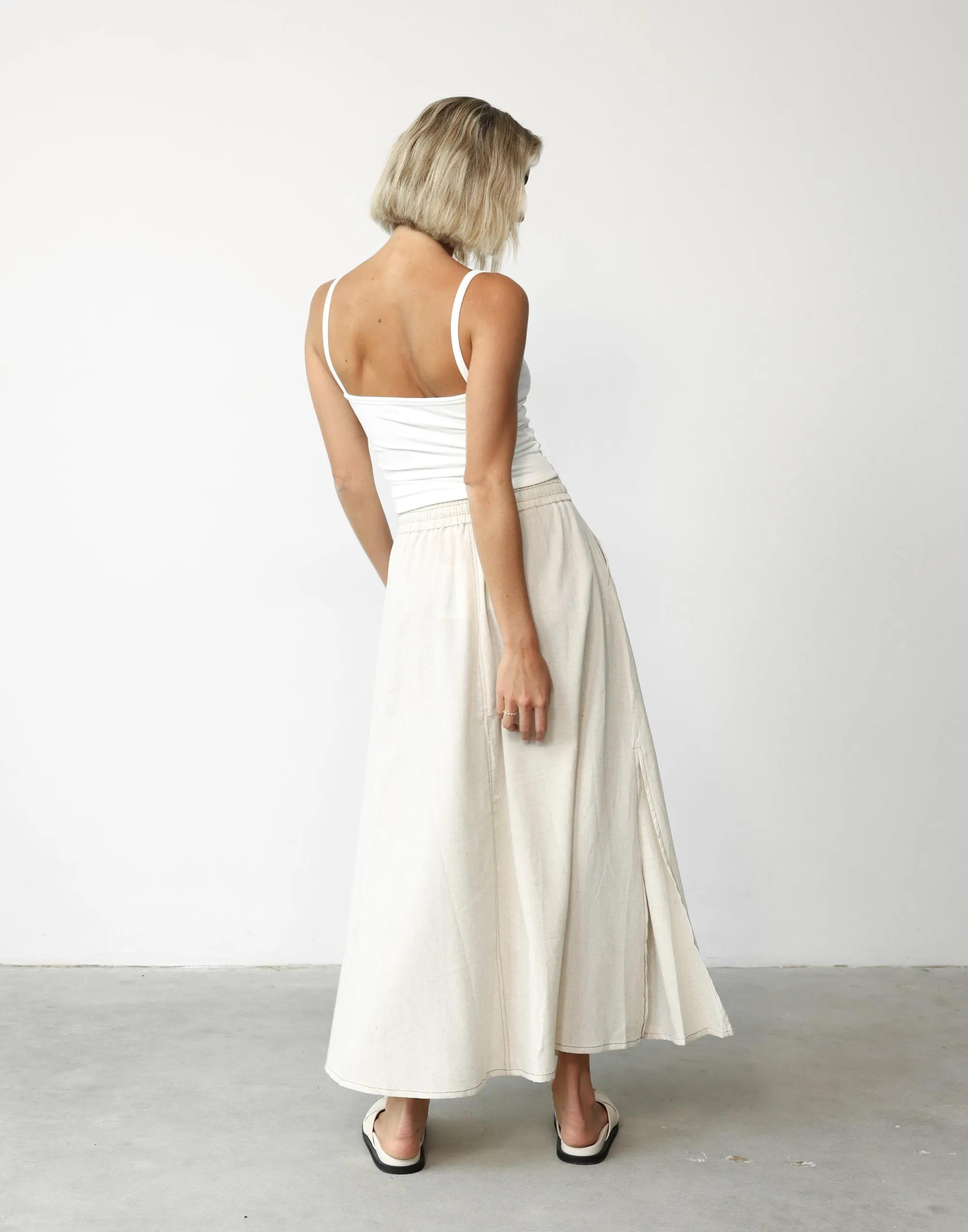 Daylight Maxi Skirt (Beige)