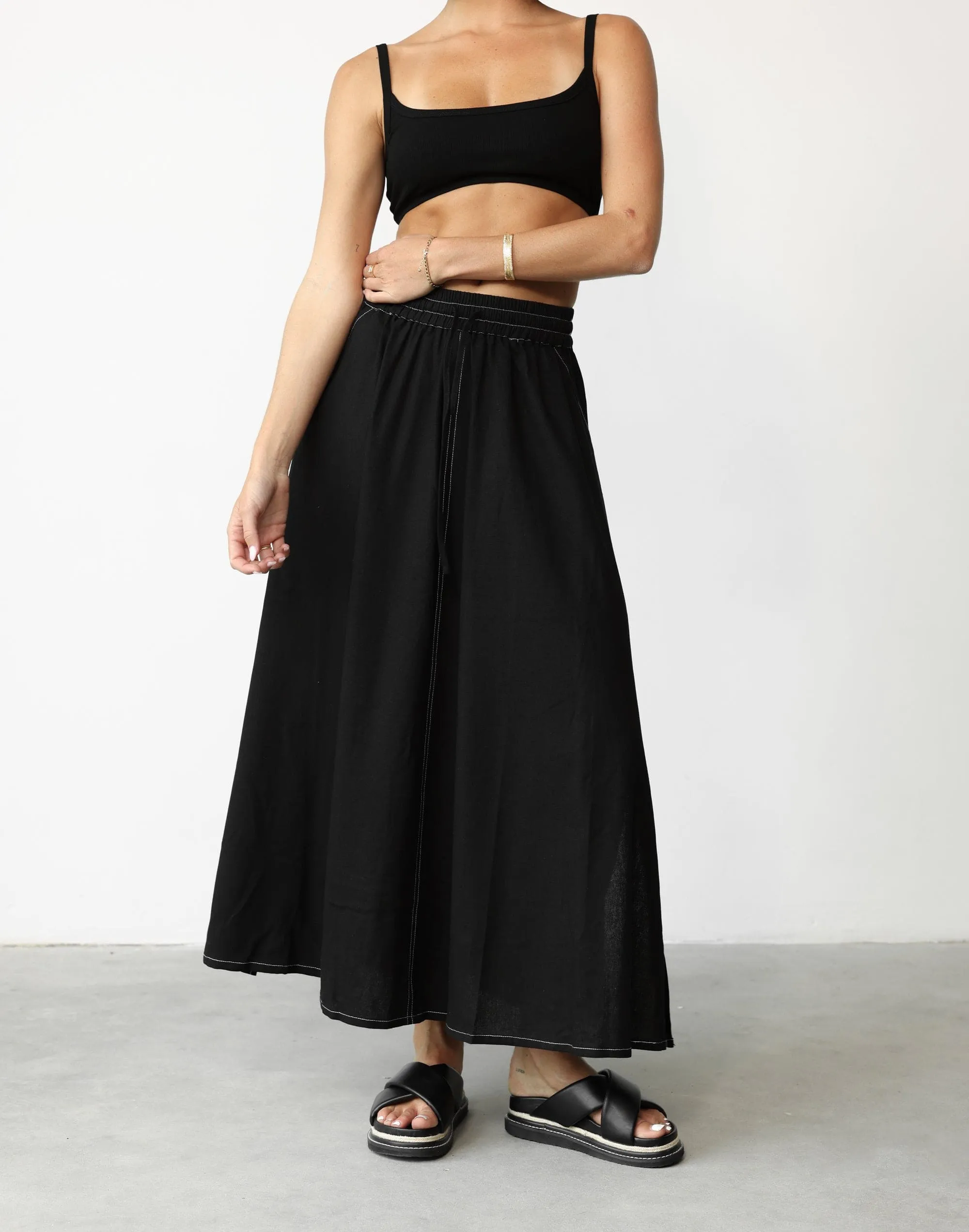 Daylight Maxi Skirt (Black)