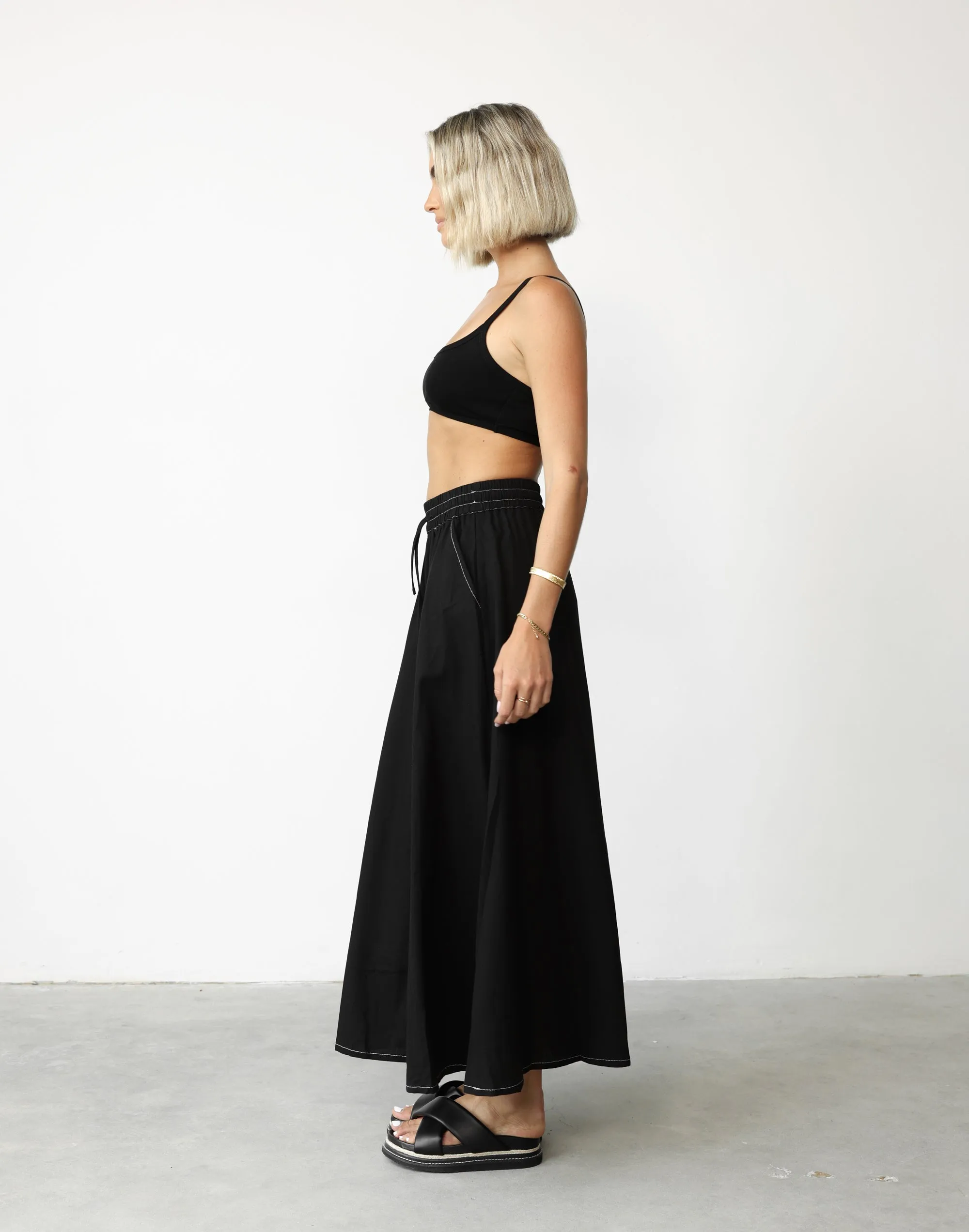 Daylight Maxi Skirt (Black)