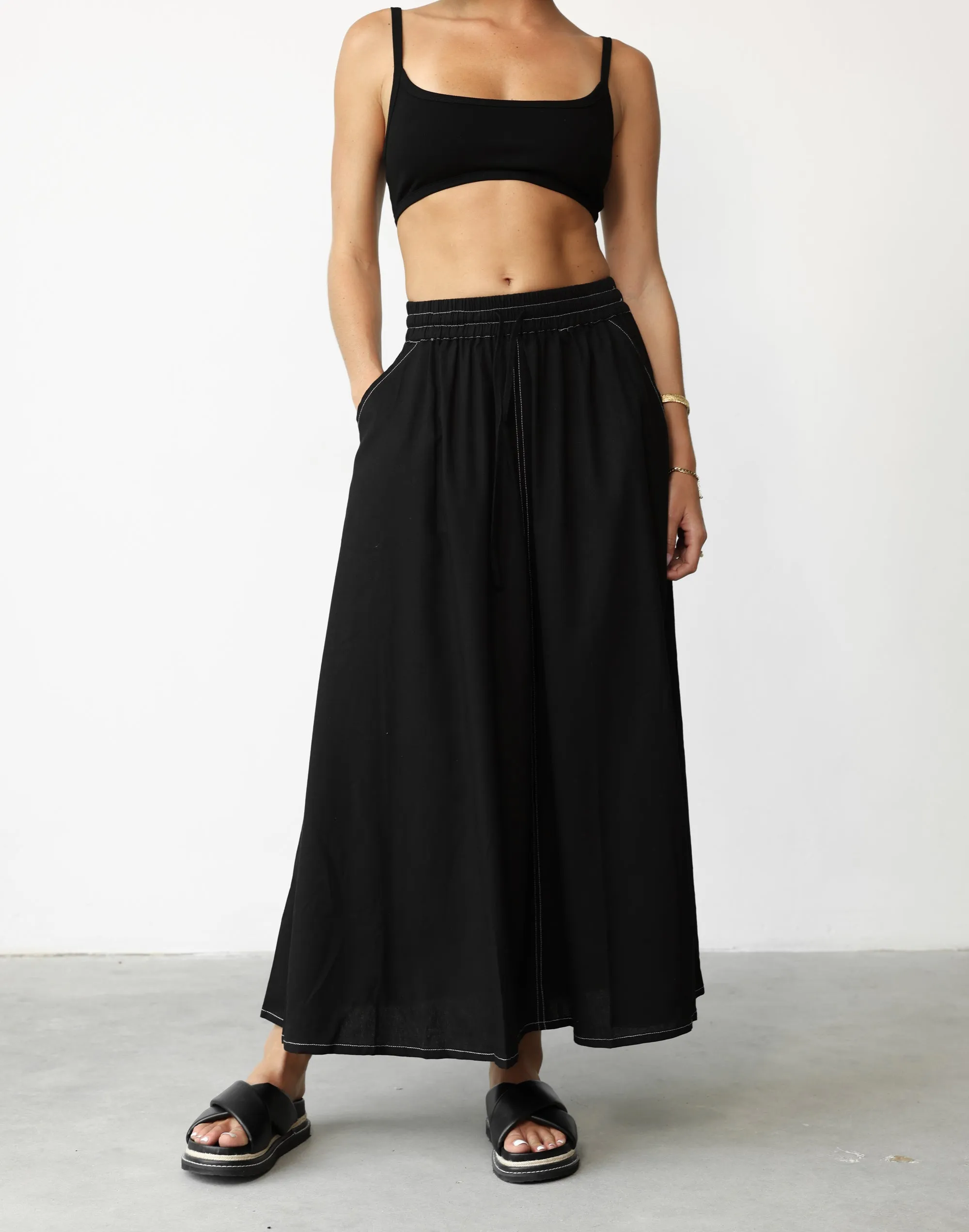 Daylight Maxi Skirt (Black)