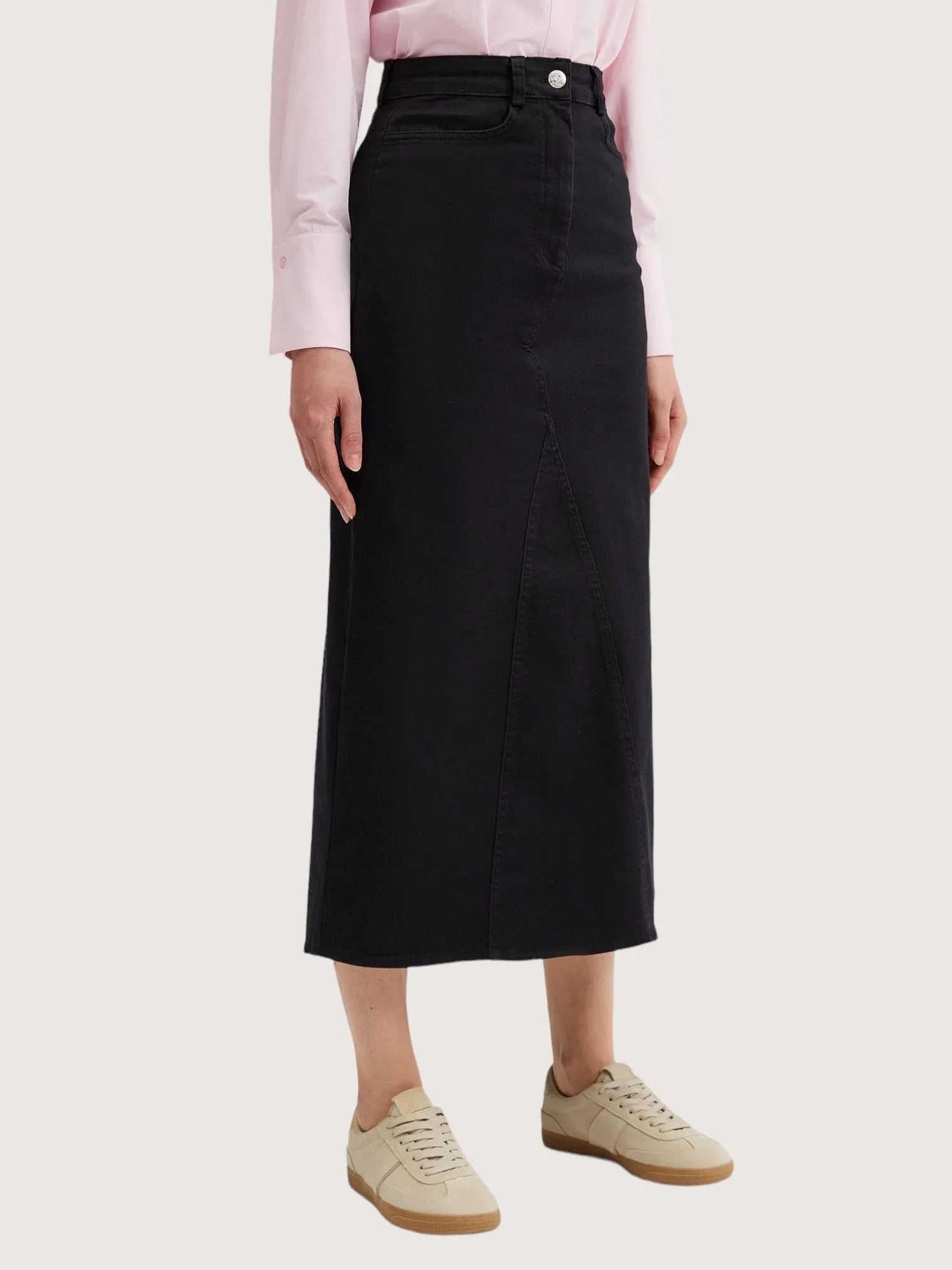 Denim Midi Skirt