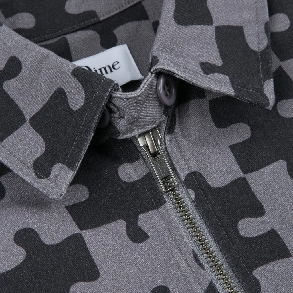 DIME PUZZLE TWILL JACKET - CHARCOAL