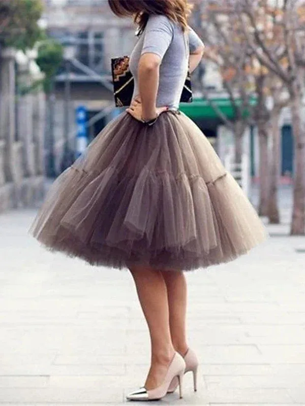 Elevate Your Style with Women's Swing Mini Tulle Skirt