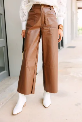 Fate: Can't Lose Brown Faux Leather Pants