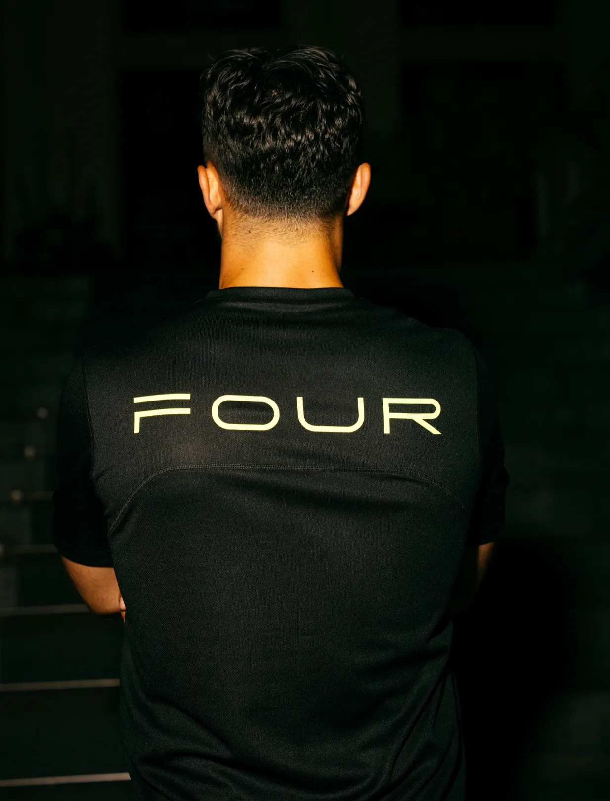 FOUR    Sportswear Reflective T-shirt Black