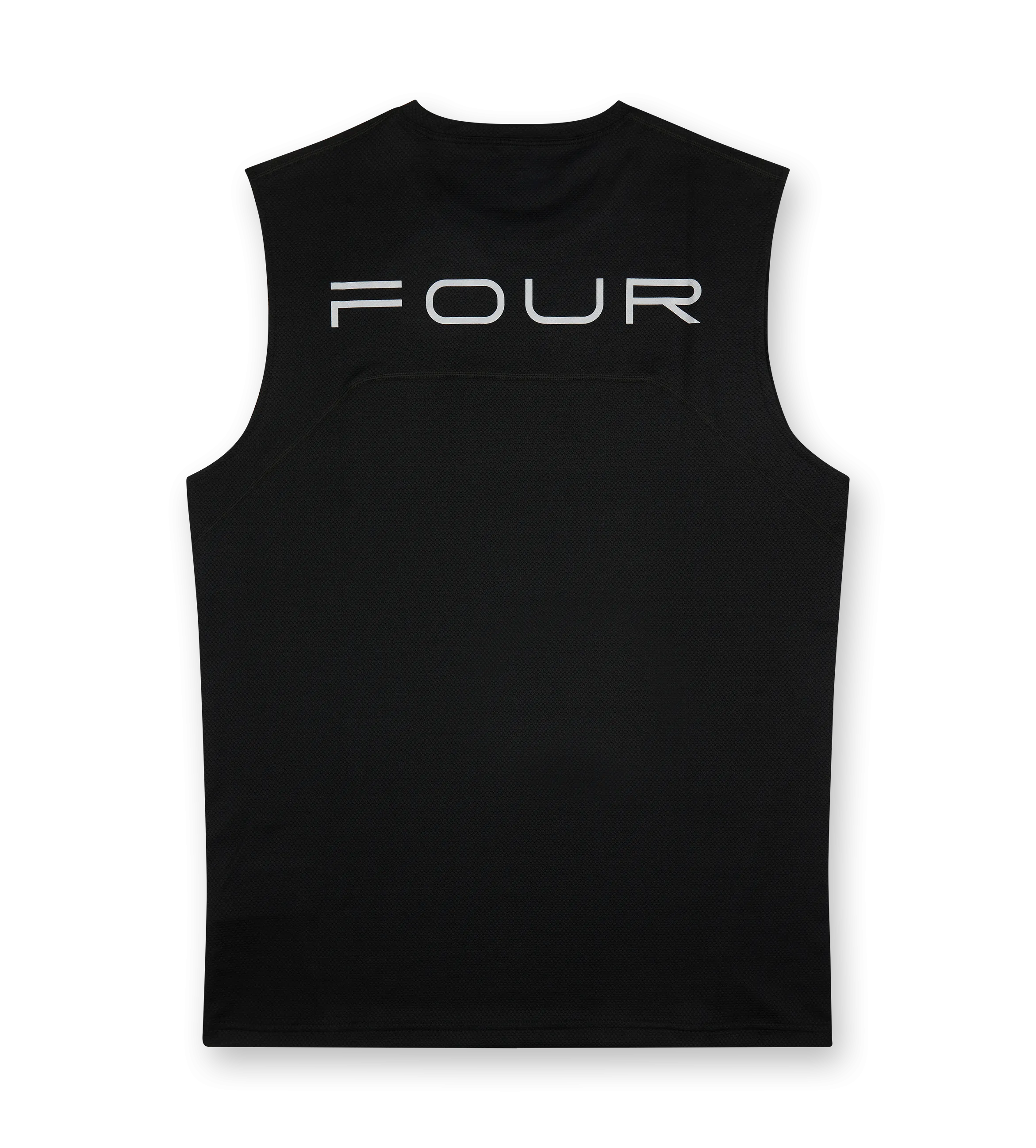 FOUR    Sportswear Reflective Tank top Black