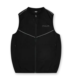 FOUR    Sportswear Reflective Vest Black