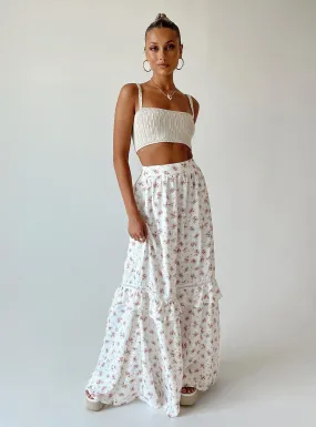 Fowler Maxi Skirt White