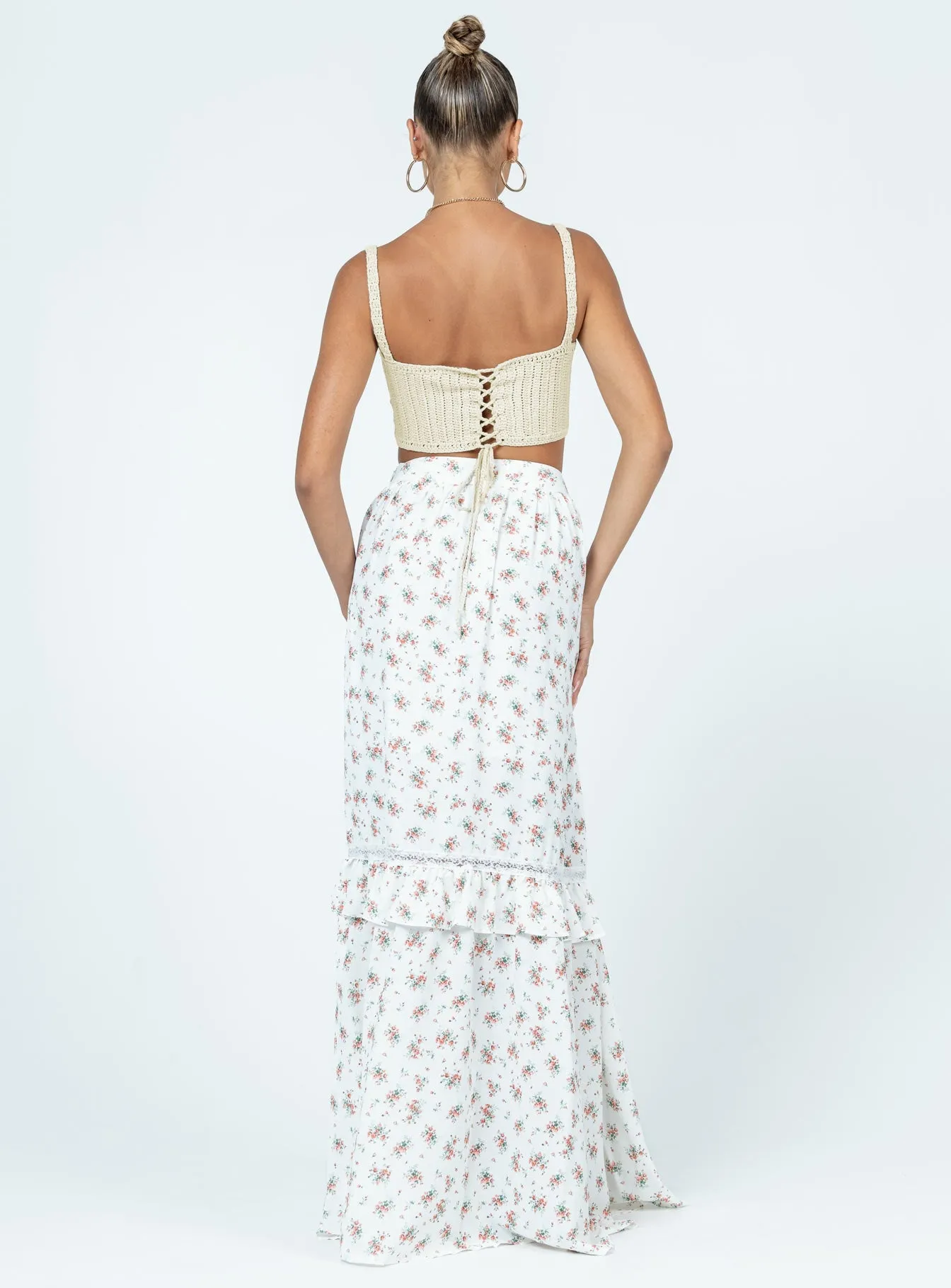 Fowler Maxi Skirt White