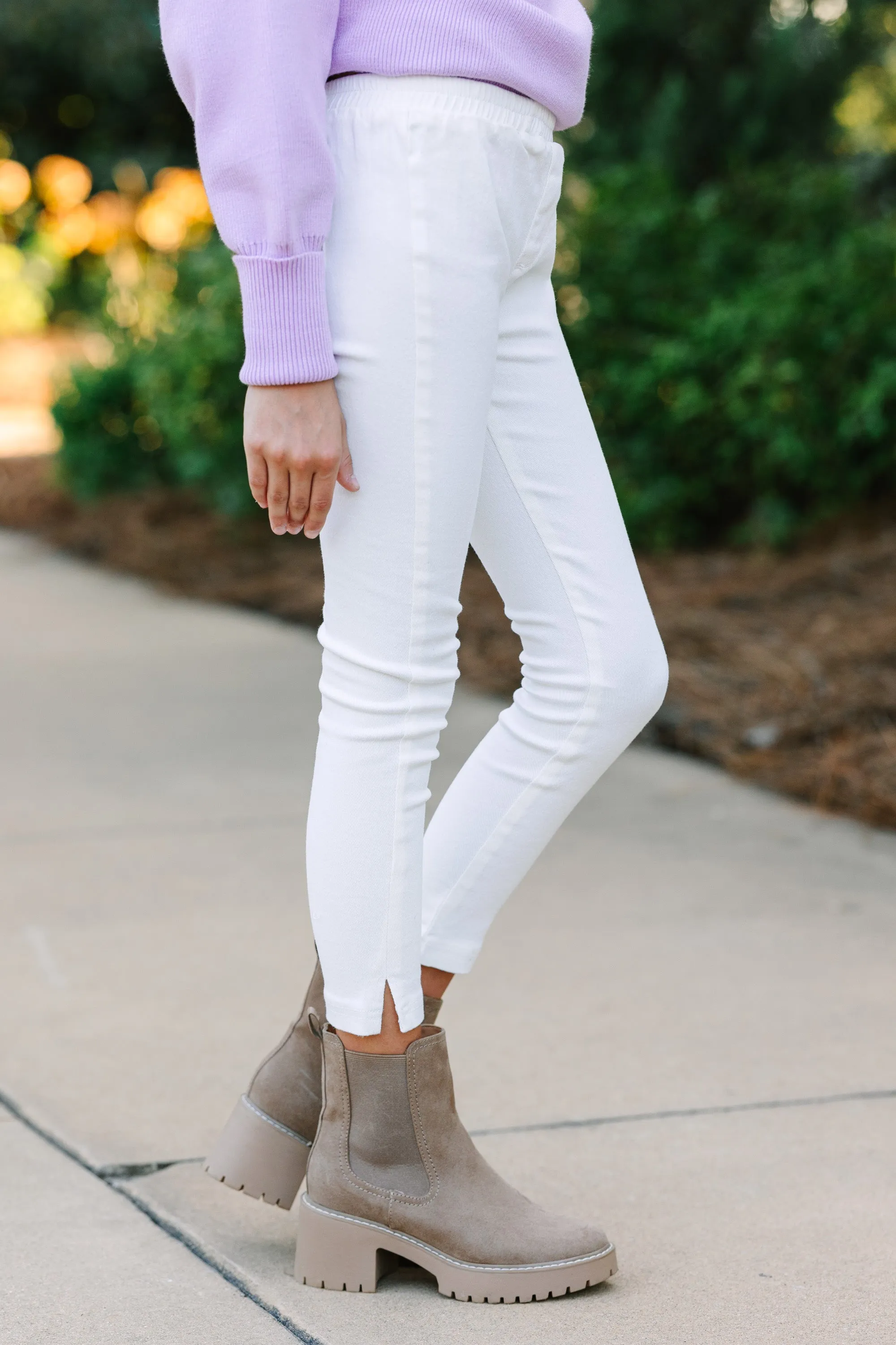 Girls: Feeling Dreamy White Jeggings