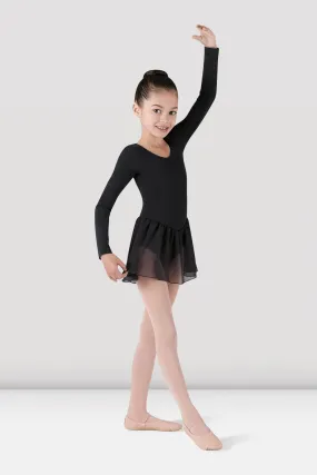 Girls Long Sleeve Skirted Leotard