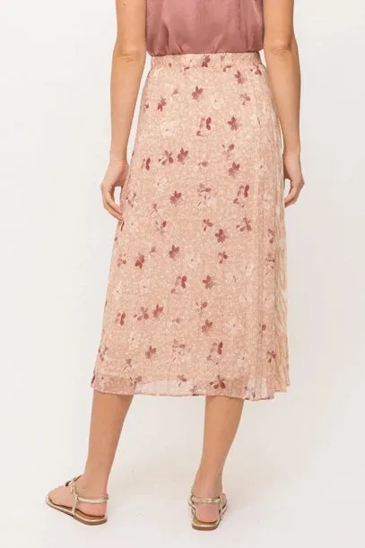 Grace Mix Media Midi Skirt