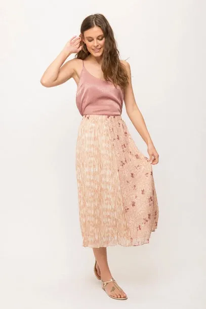 Grace Mix Media Midi Skirt