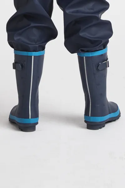 GRASS & AIR - Junior Wellies Turquoise