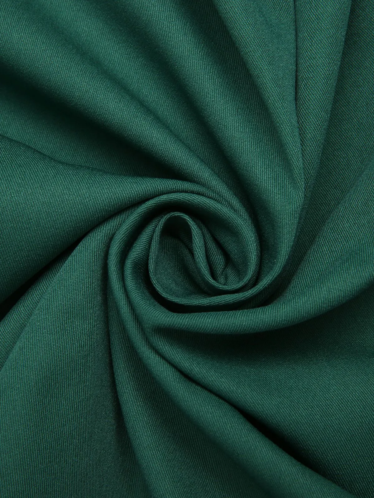 Green 1950s Solid Pleated Skirts