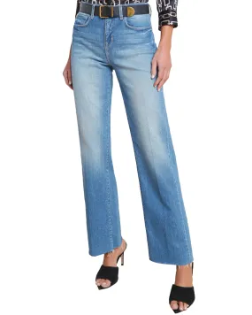 High Rise Tiana Wide Leg Jean in Cowan