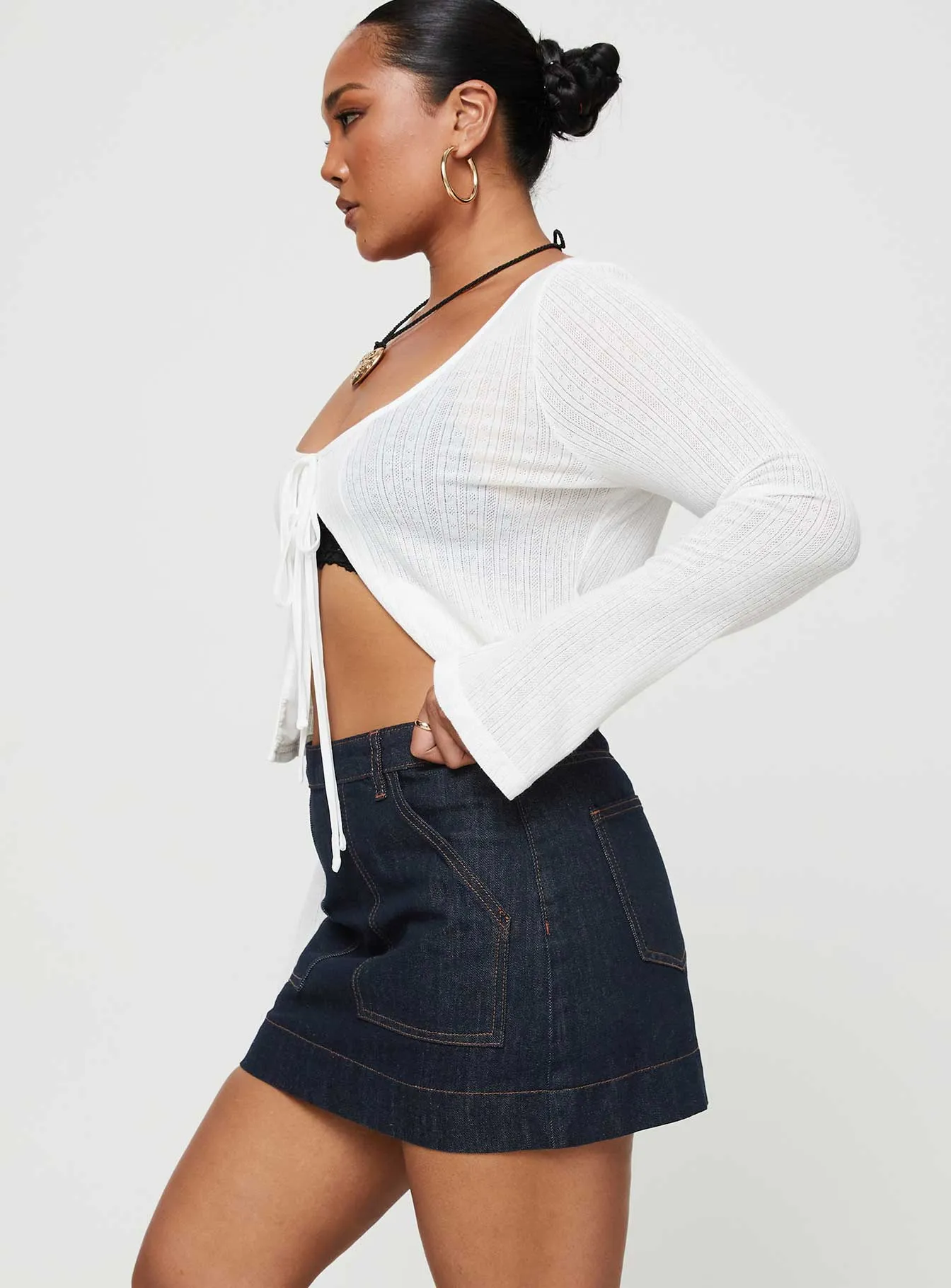 Hughes Mini Skirt Dark Wash Denim