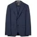 HUGO BOSS H-Huge Slim Fit 2 Piece Patterned Suit Dark Blue