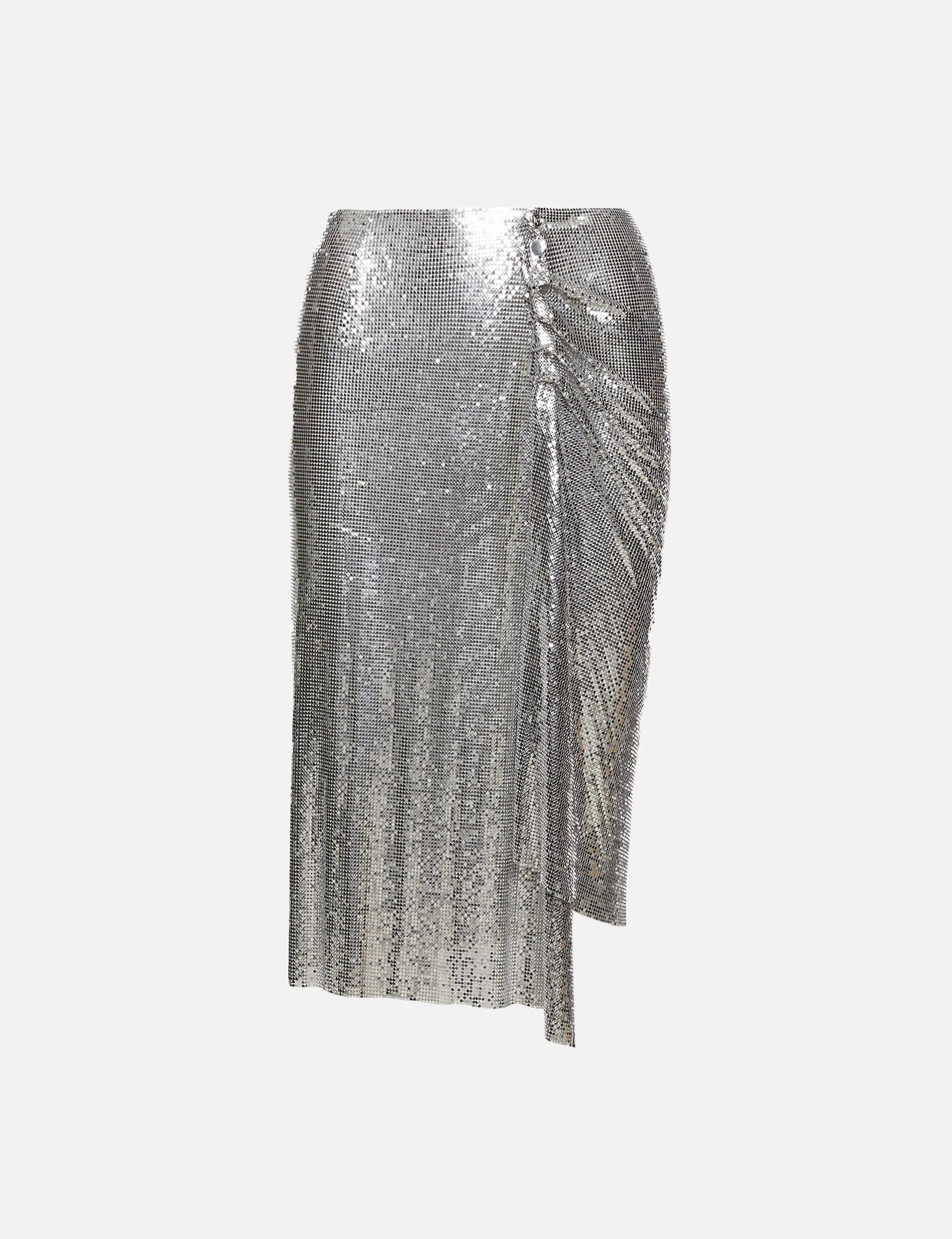 Intemporal Draped Midi Skirt