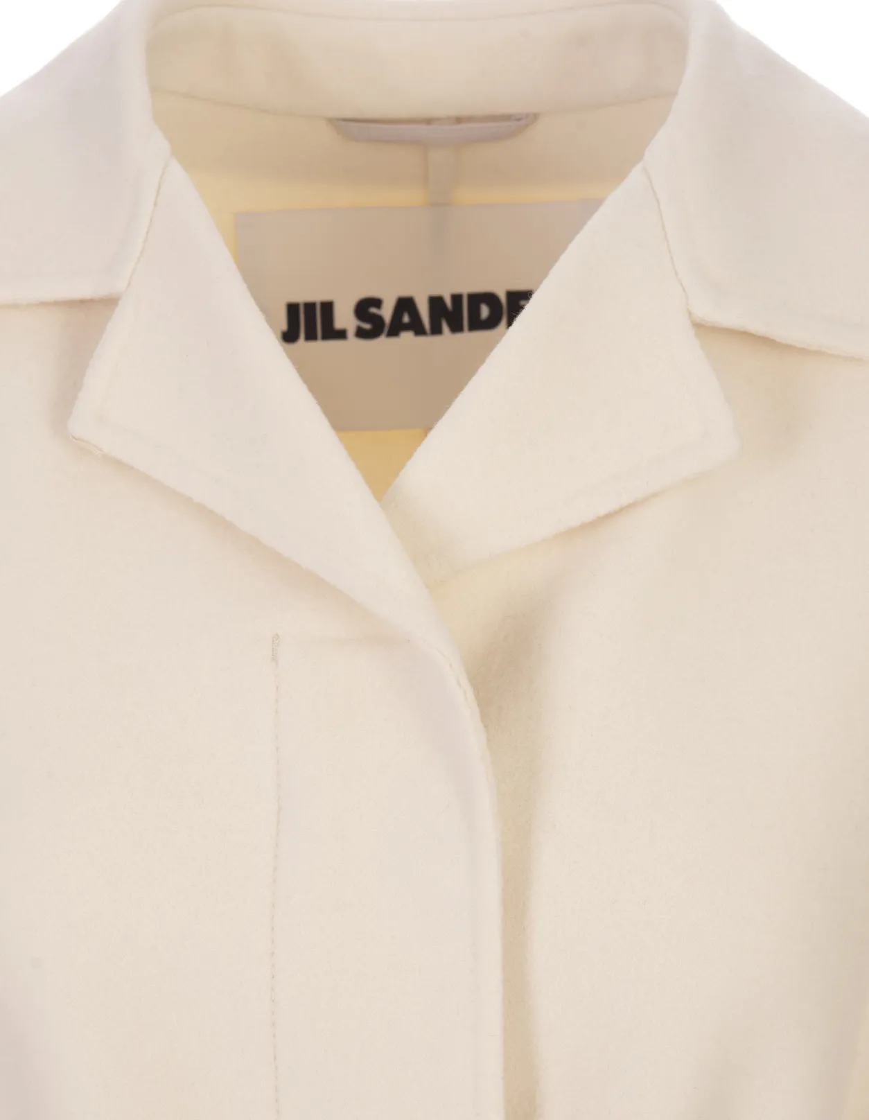 JIL SANDER Beige Wool Robe Coat