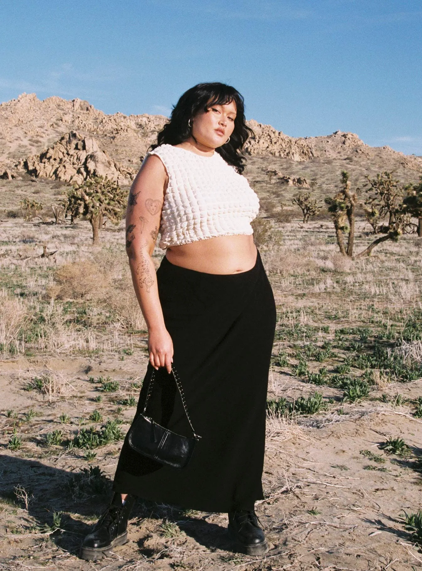 Jodie Maxi Skirt Black Curve