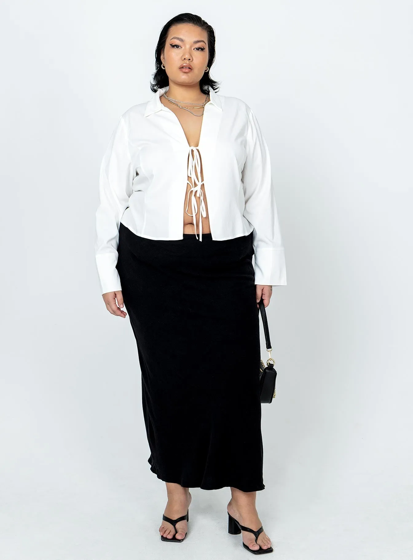 Jodie Maxi Skirt Black Curve