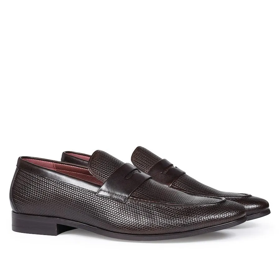 Julius Marlow Lapel Mocha Loafers