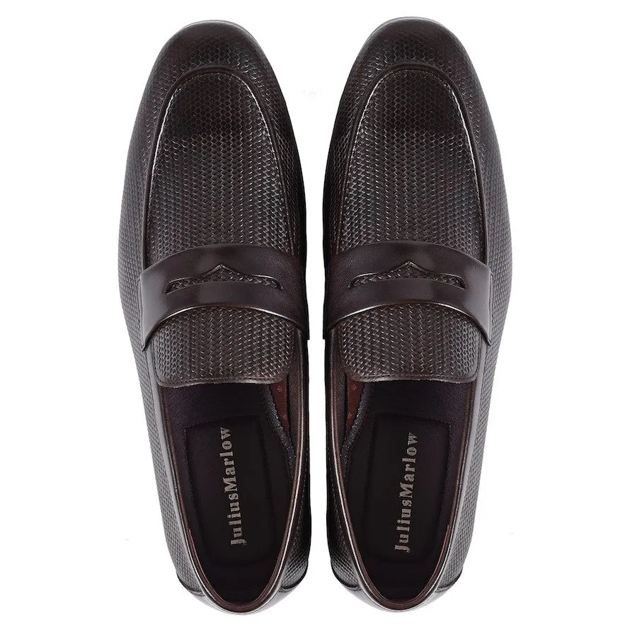 Julius Marlow Lapel Mocha Loafers