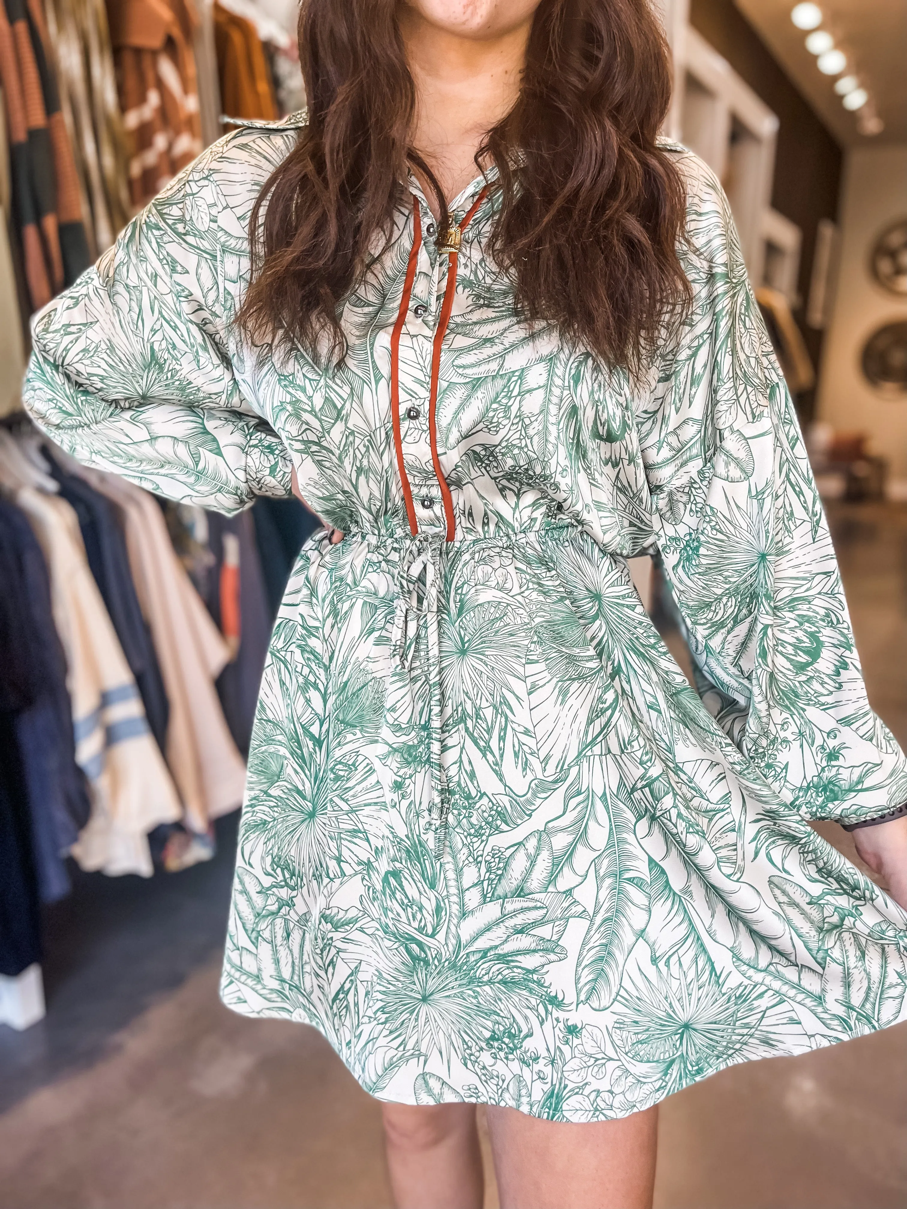 Jungle Breeze Swing Dress