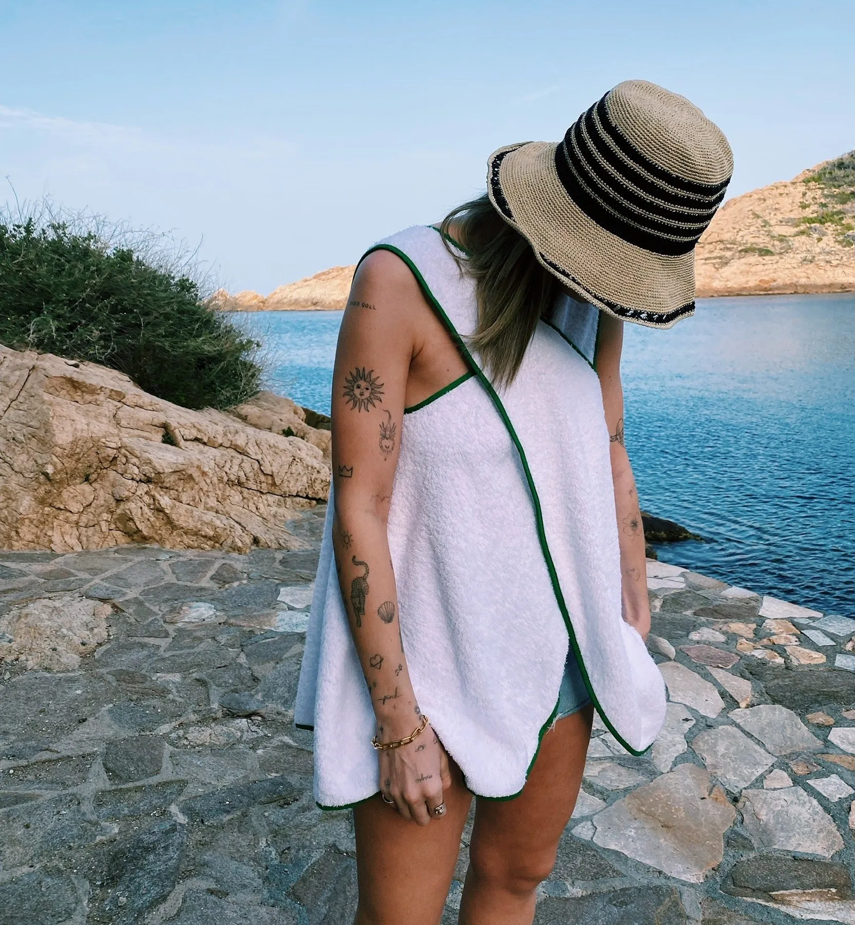 La Veste White Towel Dress