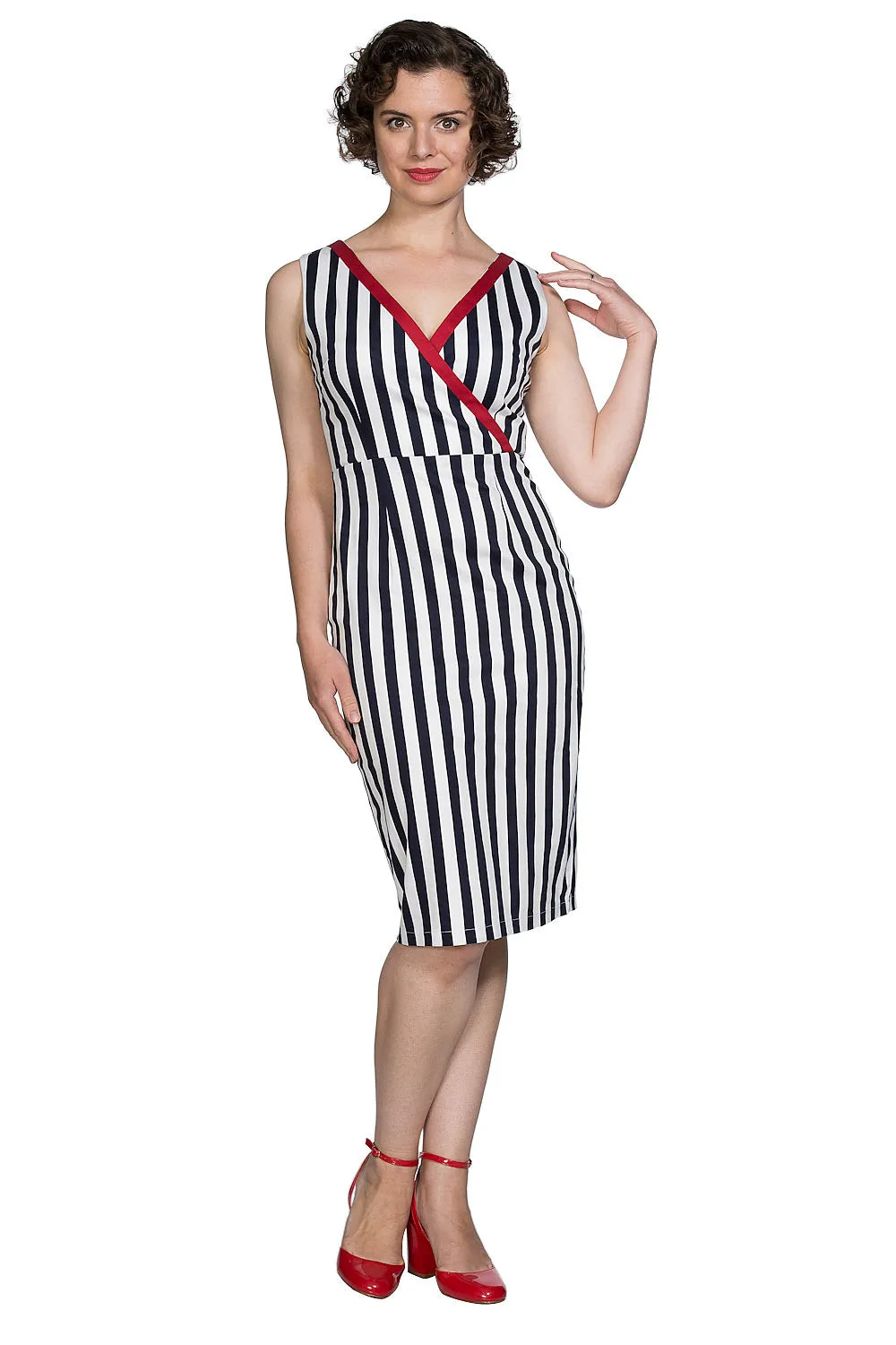 LAND AHOY PENCIL DRESS