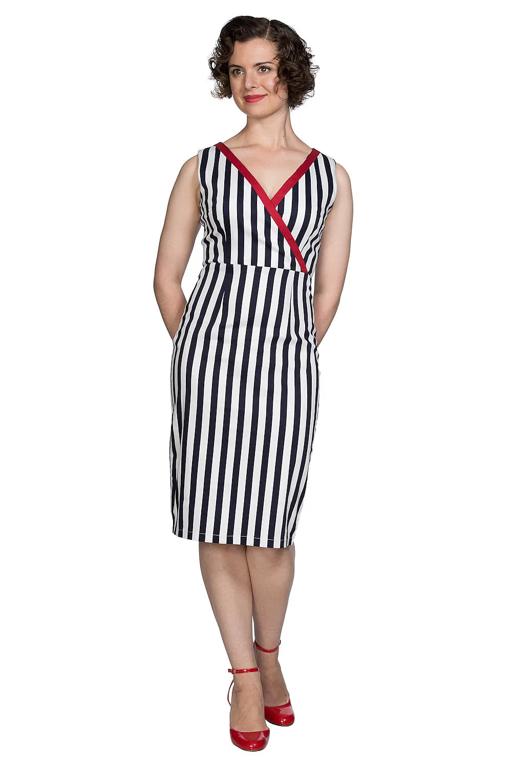 LAND AHOY PENCIL DRESS