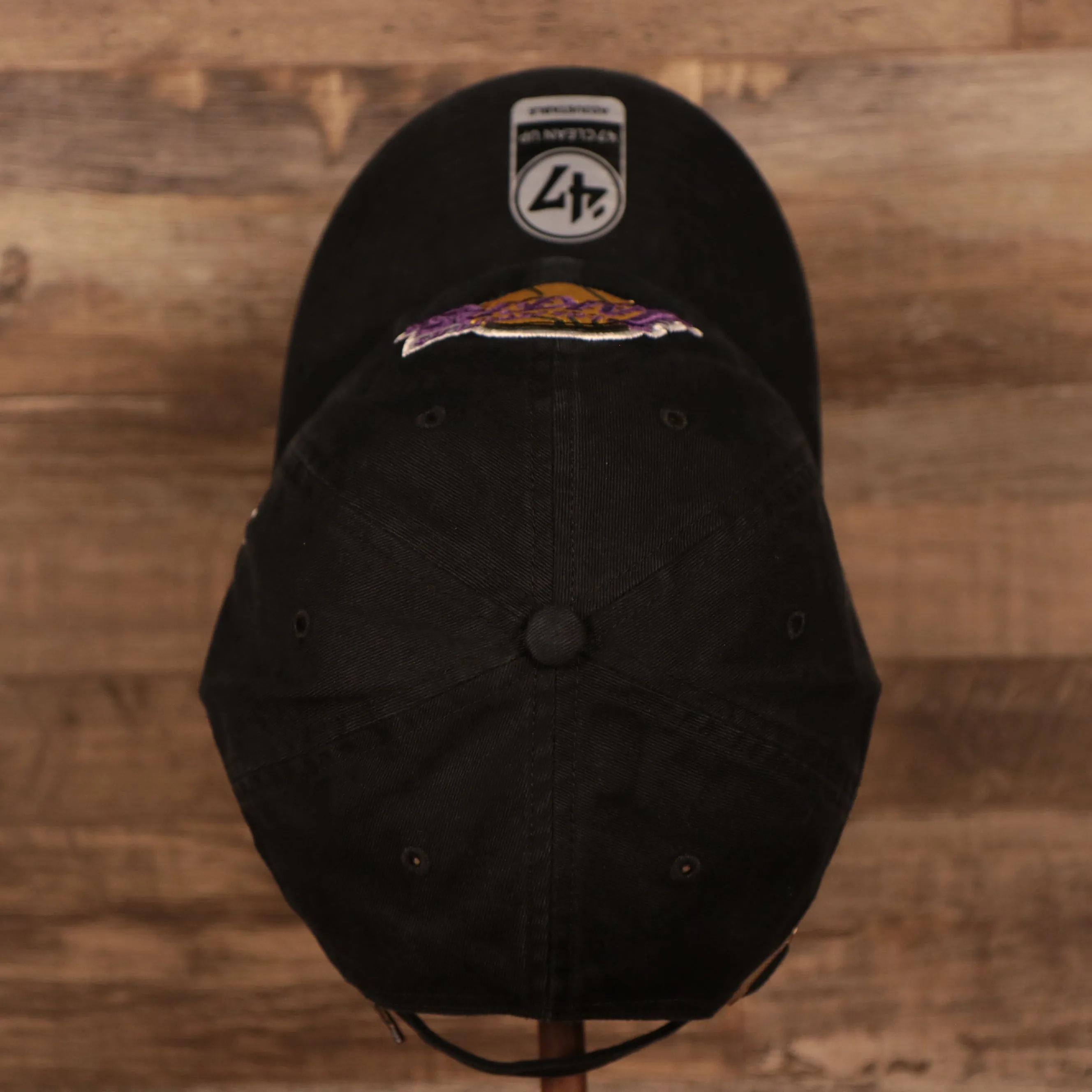 Los Angeles Lakers Black Adjustable Dad Hat