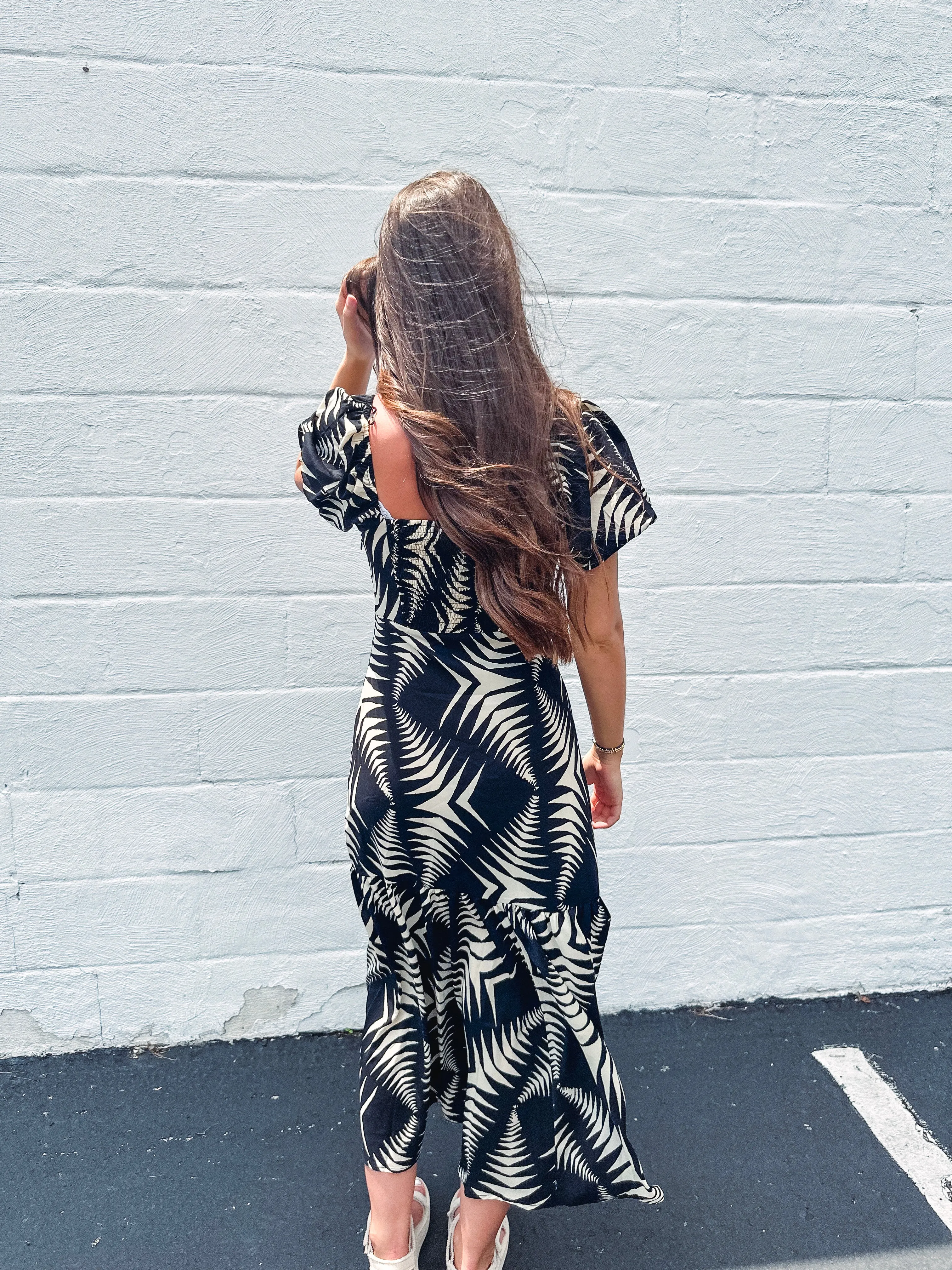 Low-Key Elegance Puff Sleeve Maxi Dress