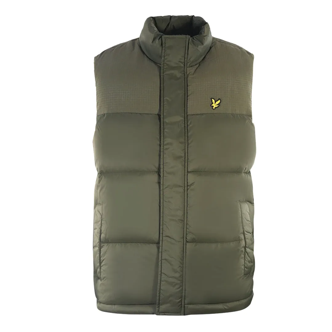 Lyle & Scott Trek Green Wadded Gilet